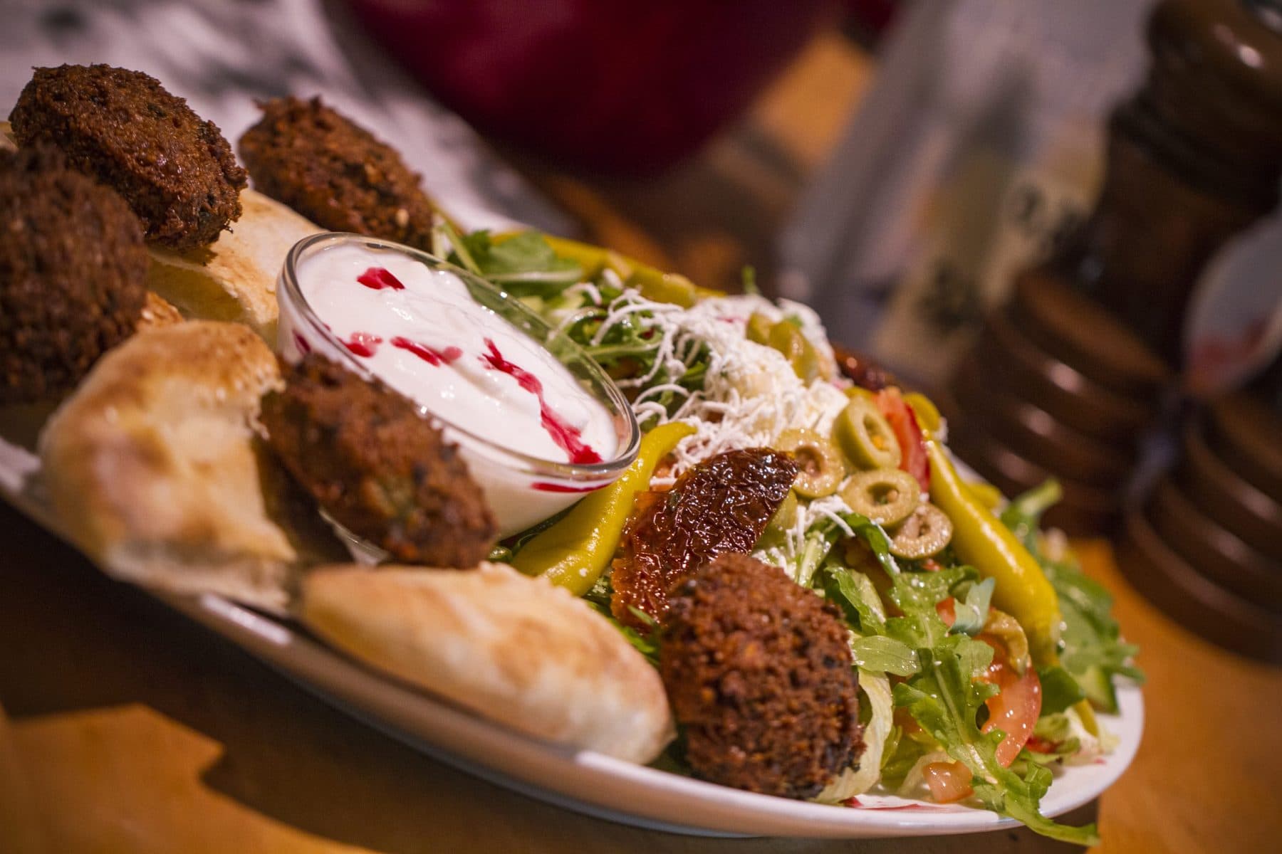 Falafel in der Pfanne